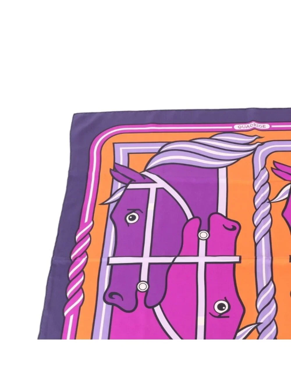 Hermes Carre 90 Quadrige Scarf Silk Shawl